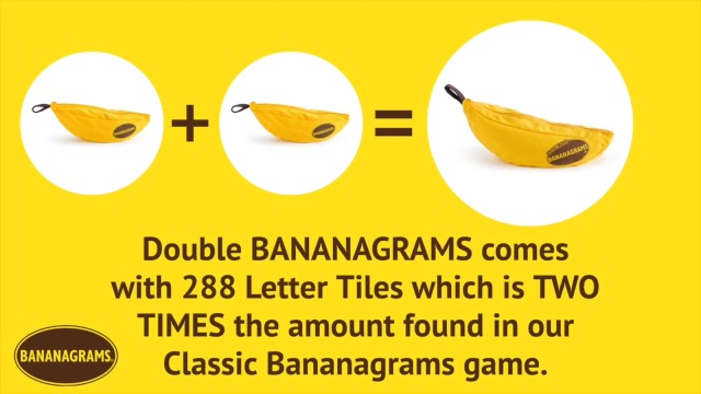 その他 Bananagrams Double Double Bananagrams Word Game - Walmart.com
